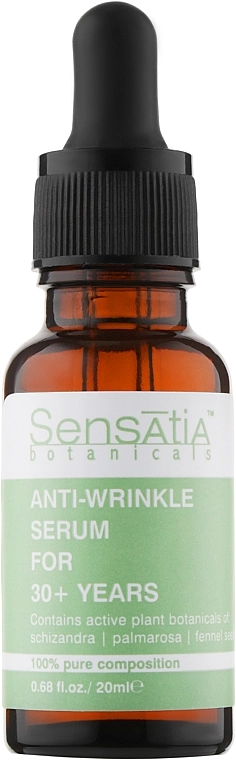 Sensatia Botanicals Сироватка для обличчя від зморщок 30+ Anti-Wrinkle Serum For 30+ - фото N1