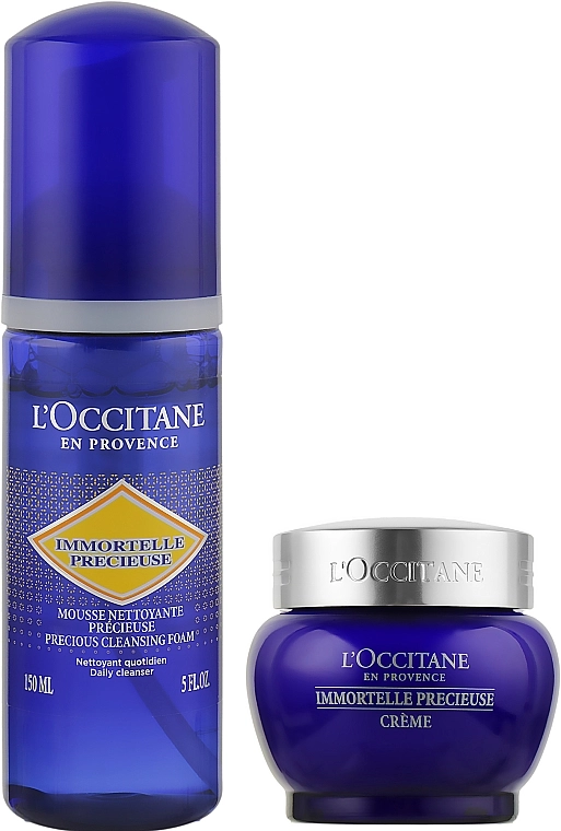 L'Occitane Набор Immortelle Precious Christmas Gift Set (f/cr/50ml + foam/150ml + box) - фото N2