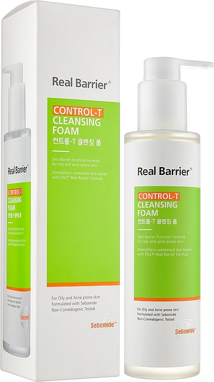 Real Barrier Пінка для шкіри, схильної до жирності Control-T Cleansing Foam - фото N2