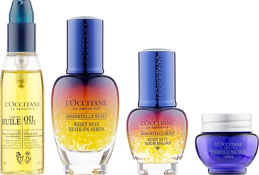 L'Occitane Набор Visage Reset Premium (f/cr/8ml + ser/15ml + eye/ser/30ml + f/milk/30ml + box) - фото N2