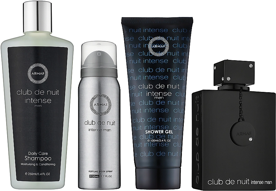 Armaf Club De Nuit Intense Man Набір (edt/105ml + deo/spray/200ml + sh/gel/100ml + sh/250ml) - фото N2