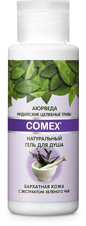 Comex Натуральный гель для душа "Бархатная кожа" с экстрактом зеленого чая - фото N3