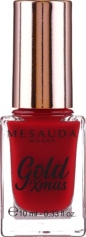 Mesauda Milano Лак для ногтей Gold XMas Nail Lacquer - фото N1