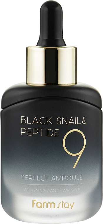 FarmStay Омолаживающая сыворотка с черной улиткой и пептидами Black Snail & Peptide 9 Perfect Ampoule - фото N1