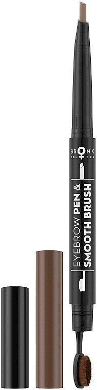 Bronx Colors Eyebrow Pen & Smooth Brush 2 in 1 Карандаш для бровей и тушь 2 в 1 - фото N1