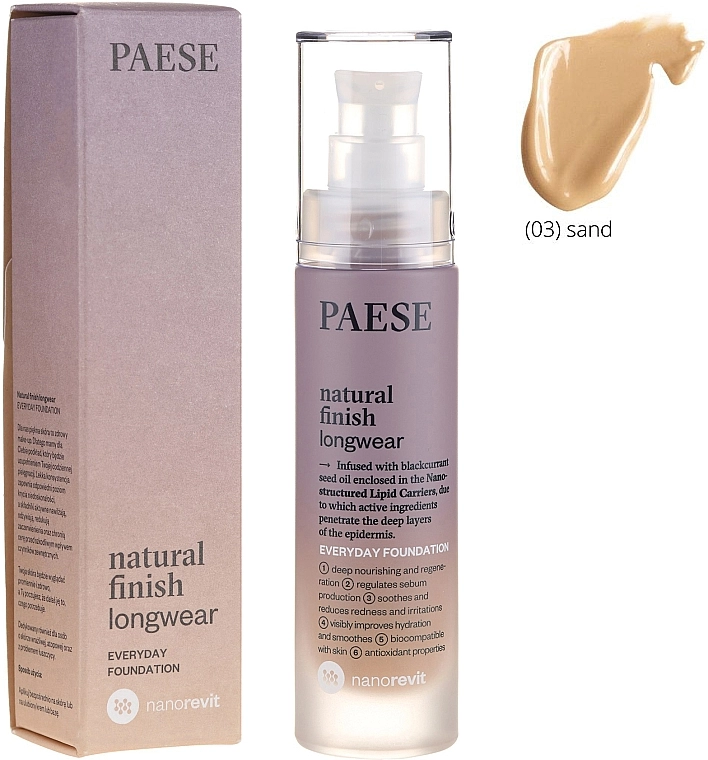 Paese Набор 13 Nanorevit (found/35ml + conc/8.5ml + lip/stick/4.5ml + powder/9g + cont/powder/4.5g + powder/blush/4.5g + lip/stick/2.2g) - фото N9