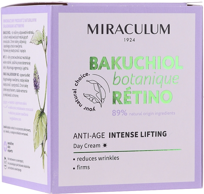 Miraculum Денний крем для обличчя Bakuchiol Botanique Retino Anti-Age Intensive Lifting - фото N1