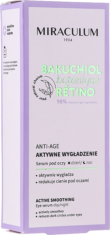 Miraculum Сироватка для шкіри навколо очей Bakuchiol Botanique Retino Anti-Age Serum - фото N1