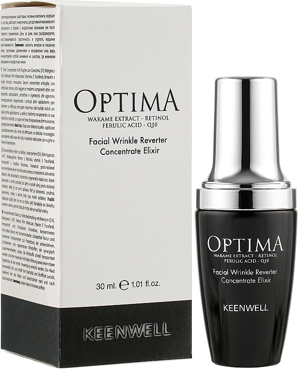 Keenwell Сыворотка-эликсир от морщин для лица Optima Facial Wrinkle Reverter Concentrate Elixir - фото N2