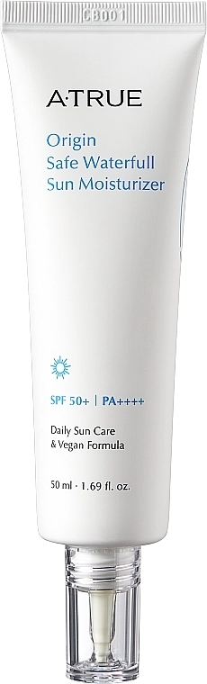 A-True Зволожувальний крем для захисту від сонця Origin Safe Waterfull Sun Moisturizer SPF50+/PA++++ - фото N1