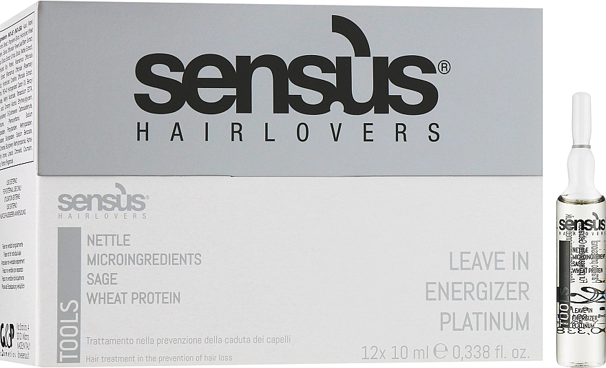 Sensus Ампули проти випадіння волосся Tools Leave-In Energizer Platinum - фото N1