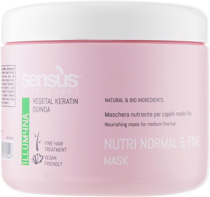 Sensus Маска для питания тонких сухих волос Nutri Normal & Fine Mask - фото N1