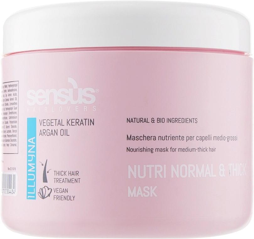 Sensus Маска для живлення товстого сухого волосся Nutri Normal & Thick Mask - фото N1