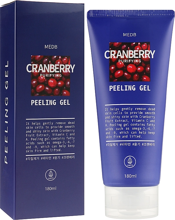 Med B Гель-пилинг для лица с экстрактом клюквы Cranberry Purifying Gel - фото N2