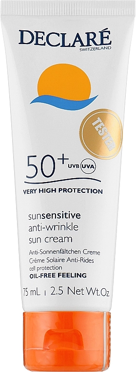 Declare Сонцезахисний крем Anti-Wrinkle Sun Protection Cream SPF 50+ (тестер) - фото N1