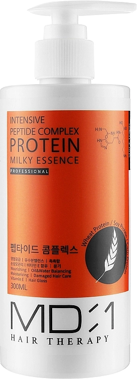 Med B Эссенция молочная для волос с протеином MD:1 Intensive Peptide Complex Protein Milky Essence - фото N1