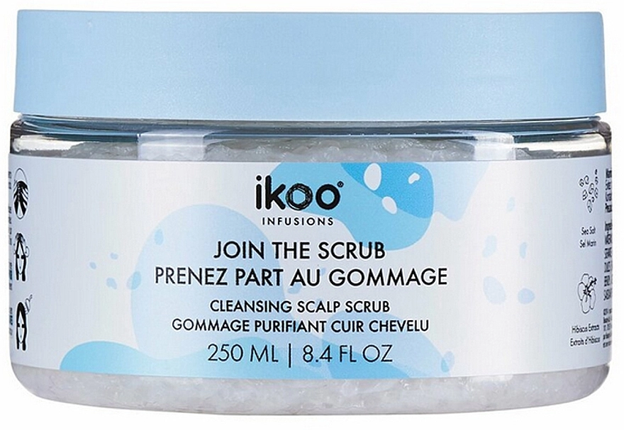 Ikoo Скраб-пінка з морською сіллю "Глибоке очищення й детокс" Infusions Cleansing Scalp Scrub - фото N1