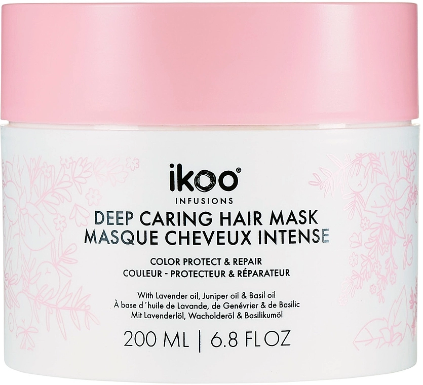 Ikoo Маска-смузи для волос "Защита цвета и восстановление" Infusions Deep Caring Hair Mask - фото N1