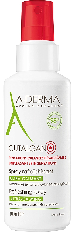 A-Derma Ультразаспокійливий освіжальний спрей Cutalgan Ultra-Calming Refreshing Spray - фото N1