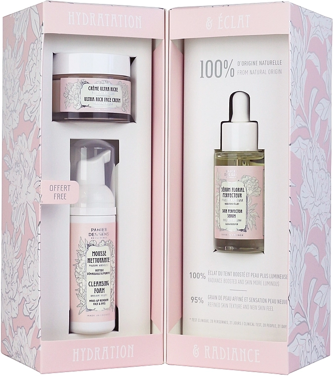 Panier des Sens Набор Radiant Peony (cr/50ml + ser/30ml + foam/50ml) - фото N2