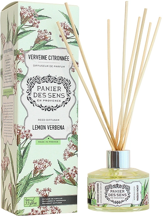 Panier des Sens Диффузор ароматический "Вербена" Lemon Verbrna Reed Diffuser - фото N1