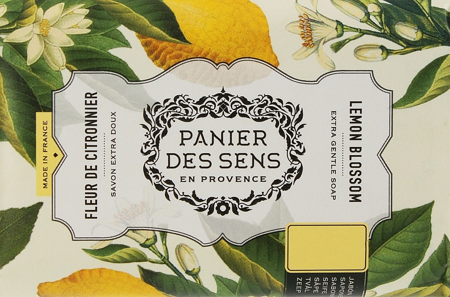Panier des Sens Экстра-нежное мыло масло ши "Цветок Лимона" Extra Gentle Natural Soap with Shea Butter Lemon Blossom - фото N2