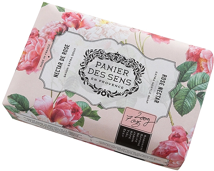 Panier des Sens Екстра-ніжне мило олія ши "Троянда" Extra Gentle Natural Soap with Shea Butter Rose Nectar - фото N1