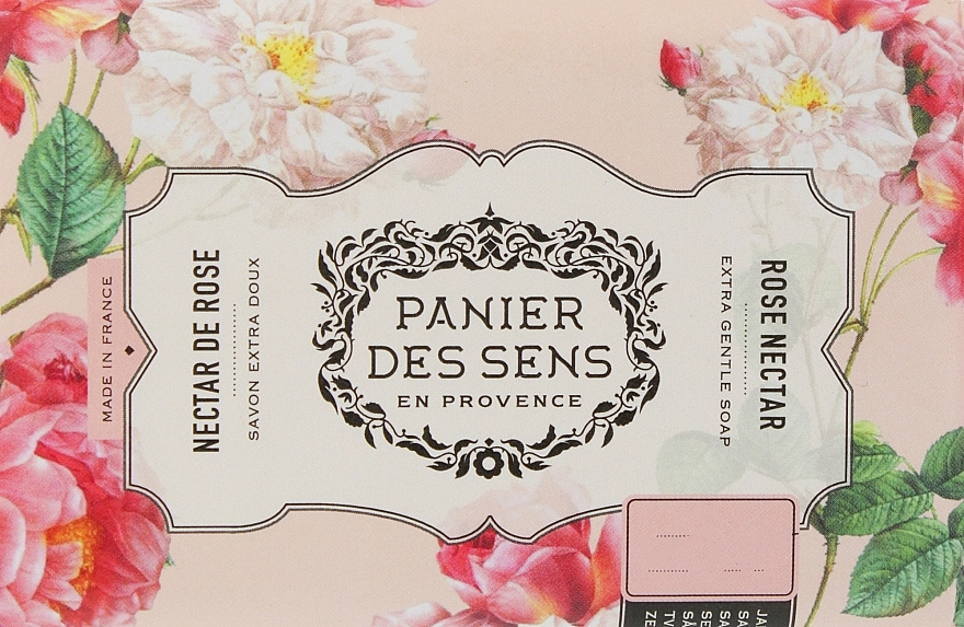 Panier des Sens Экстра-нежное мыло масло ши "Роза" Extra Gentle Natural Soap with Shea Butter Rose Nectar - фото N2