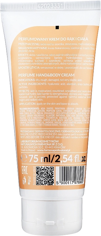 Farmona Professional Парфумований крем для рук і тіла Perfume Hand&Body Cream Gold - фото N2