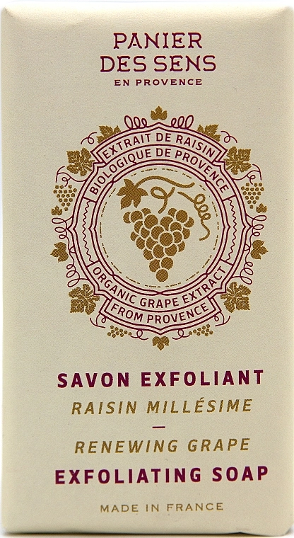 Panier des Sens Отшелушивающее мыло "Белый виноград" Renewing Grape Exfoliating Soap - фото N1