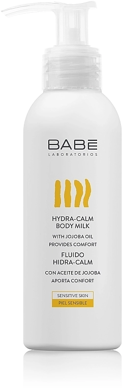 BABE Laboratorios Зволожувальне молочко для тіла з олією жожоба у тревел форматі Hydra-Calm Body Milk Travel Size - фото N1