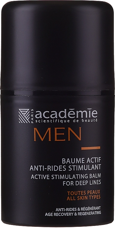 Academie Активний стимулювальний крем-бальзам після гоління Men Active Stimulating Balm for Deep Lines - фото N2