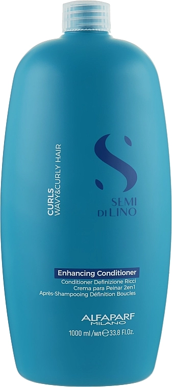 Alfaparf Кондиціонер для в'юнкого волосся Semi Di Lino Curls Enhancing Conditioner - фото N3