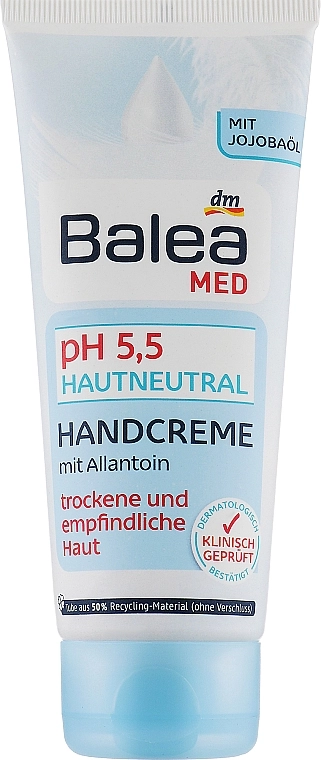 Balea Крем для рук "Зволожувальний" Med Hand Cream pH 5,5 - фото N1