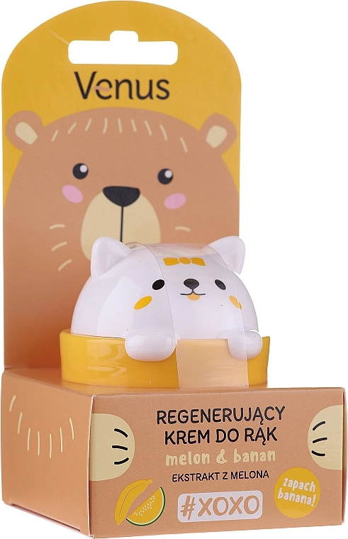 Venus Крем для рук "Диня і банан" Regenerating Hand Cream - фото N2