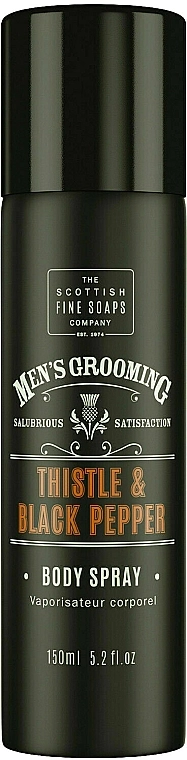 Scottish Fine Soaps Men’s Grooming Thistle & Black Pepper Спрей для тіла - фото N1