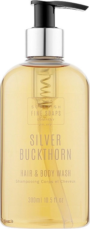 Scottish Fine Soaps Шампунь и гель для душа Silver Buckthorn Hair & Body Wash - фото N1