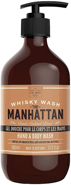 Scottish Fine Soaps Гель для мытья рук и тела Hand & Body Wash Manhattan Whisky - фото N1