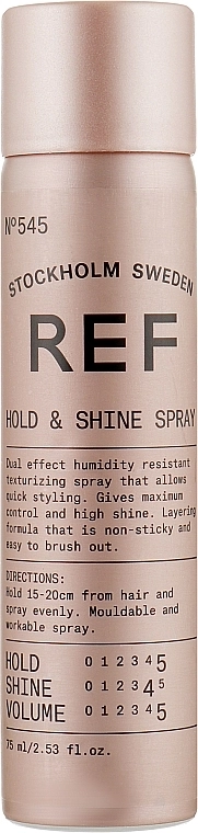 REF Лак-спрей «Фиксация и блеск” N°545 Firm Hold Spray N°545 - фото N1