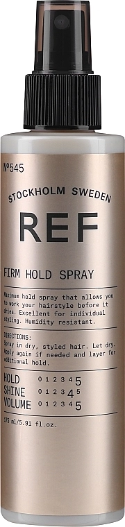 REF Лак-спрей «Фиксация и блеск” N°545 Firm Hold Spray N°545 - фото N5