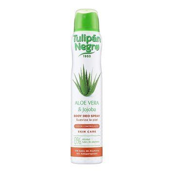 Дезодорант-спрей АЛОЭ ВЕРА И ЖОЖОБА - TULIPAN NEGRO Deo Spray Deodorant with Aloe Vera and Jojoba, 200 мл