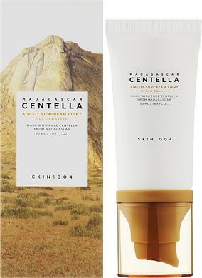 Легкий сонцезахисний крем з центеллой - SKIN1004 Madagascar Centella Air-Fit Suncream Light SPF30+ PA++++, 50 мл