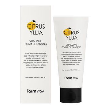 Пінка для вмивання з екстрактом юдзу &ndash; FarmStay Citrus Yuja Vitalizing Foam Cleansing, 100 мл