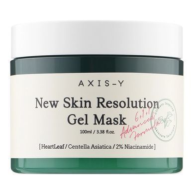 Успокаивающая гелевая маска для лица - AXIS-Y New Skin Resolution Gel Mask, 100 мл