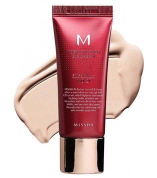 ВВ-крем із ідеальним покриттям - Missha M Perfect Cover BB Cream №21 SPF42, 20 мл
