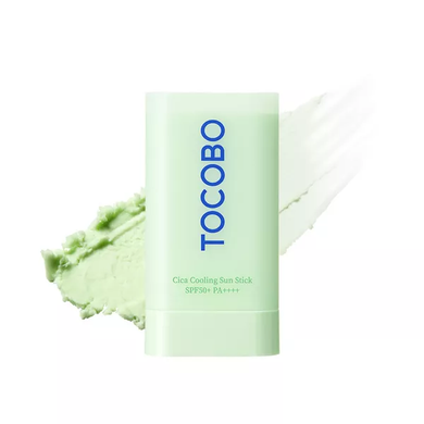 Солнцезащитный стик с охлаждающим эффектом - TOCOBO Cica Cooling Sun Stick SPF50+ PA++++, 18 г