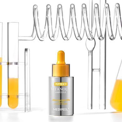 Освітлююча сироватка з ніацинамідом, вітамінами та пептидами - Medi Peel Peptide 9 Vitanol Ampoule PRO, 30 мл