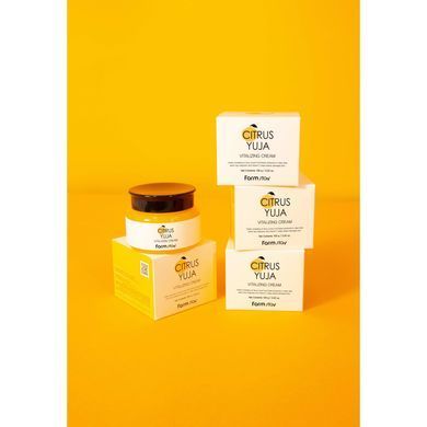 Крем для лица с экстрактом юдзу - FarmStay Citrus Yuja Vitalizing Cream, 100 мл