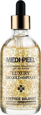 Антиоксидантна сироватка із золотом для сяйва та пружності шкіри - Medi Peel Luxury 24K Gold Ampoule, 100 мл