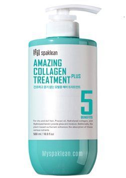 Бальзам для волос с коллагеном - SPAKLEAN Amazing Collagen Treatment Plus, 500 мл
